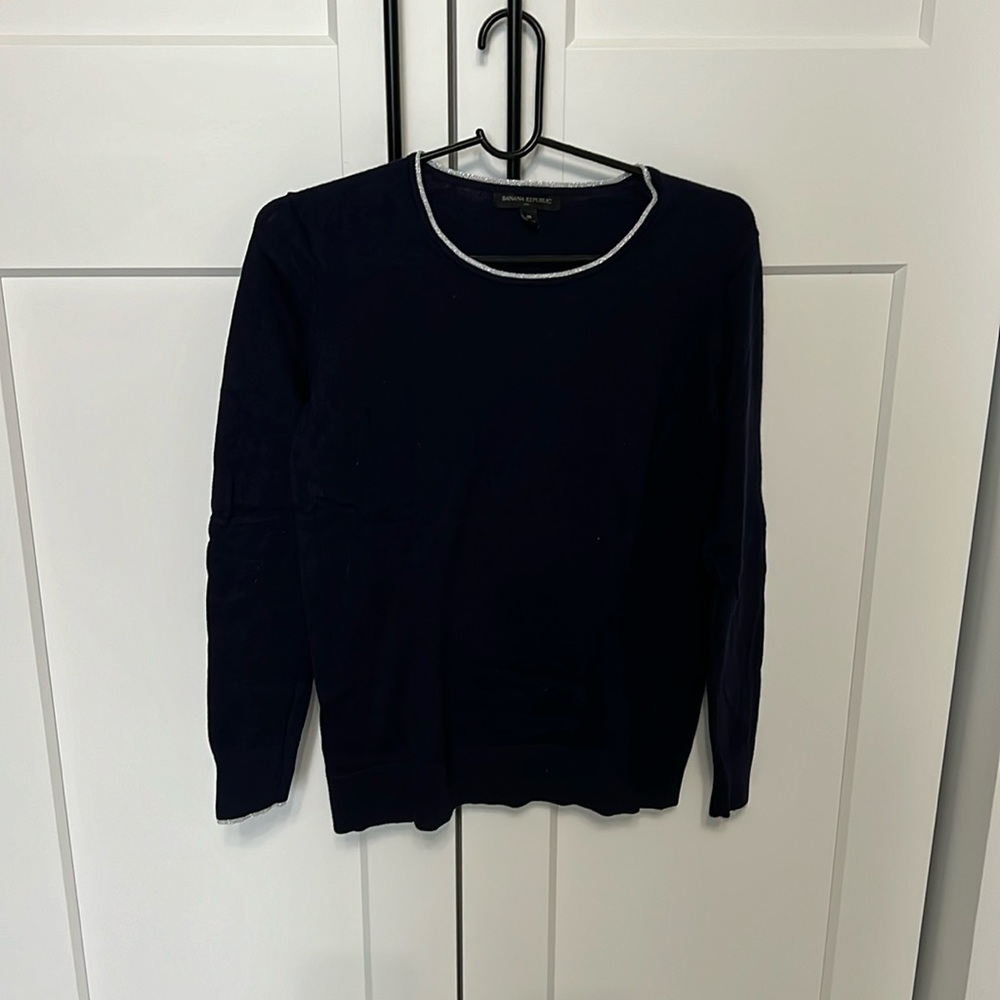 Banana Republic Blue Knit Top/Sweater - Size M